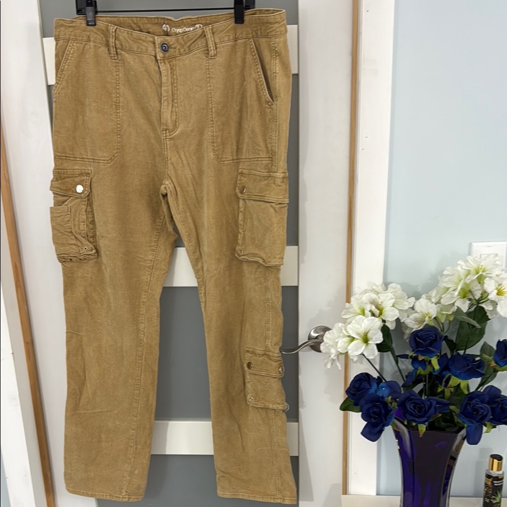 Crysp Denim Men's Tan Cargo Pants